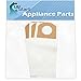 3 Replacement Type G Vacuum Bags for Dirt Devil - Compatible with Dirt Devil 103, Dirt Devil Type G, Dirt Devil M08230RED, Dirt Devil Ultra Corded Bagged Handheld Vacuum M08230RED, Dirt Devil 08100, Dirt Devil 3010347001, Dirt Devil M08230