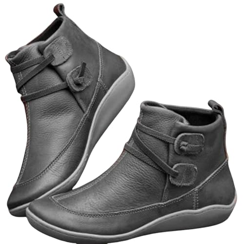 Genérico Zapatilla Mujer Zapatillas Deportivas Mujer ¡Y Botas Invierno para Mujer, Elegantes y cómodas, Que Muestran el Encanto la Mujer! Zapatos Antideslizantes Zapatos Comodos (Grey, 38)