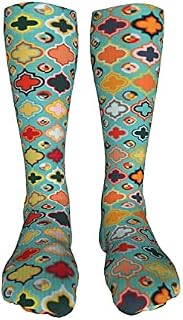 702 Unisex Running Socks Moroccan Trainer Socks Funky Sports Socks Breathable Socks For Baseball Hiking 50Cm