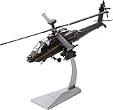 Flugzeug AH-64A Apache-Hubschrauber im Maßstab 1:72, Druckguss-Legierungsmodell der Luftwaffe zum Sammeln, dekoratives Heimbüro