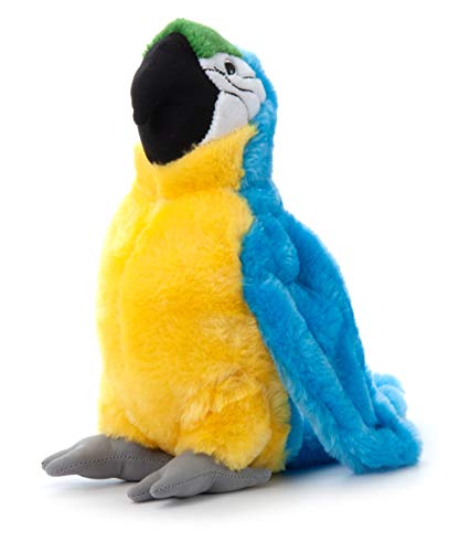Image of The Petting Zoo Macaw Stuffed Animal, Gifts for Kids, Wild Onez Zoo Animals, Blue Macaw Parrot Plush Toy 12 inches