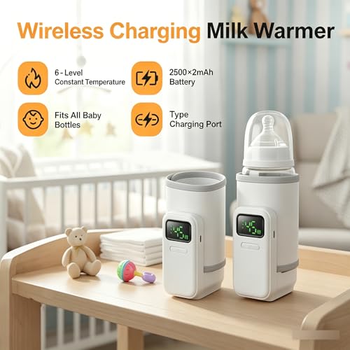 Chauffe-biberon portable écran LED contre le lait surchauffé dehors