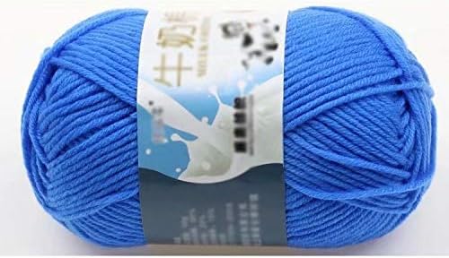 Smooth Soft Milk Cotton Natural Hand Knitting Wool Yarn Ball Baby Wool Craft-White