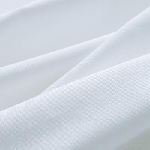 Susybao White Duvet Cover Twin 100% Cotton Soft White Duvet Cover Set 2 Pieces 1 White Twin Duvet Cover With Zipper Closure Ties 1 Pillow Sham Luxury Hotel Collection White Bedding Set Breathable #TOP1