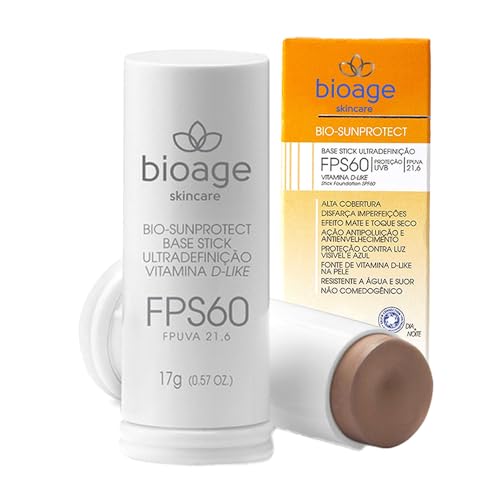 Bioage Protetor Solar Stick Fps60 - Cor Bege Médio Dourado - 17g
