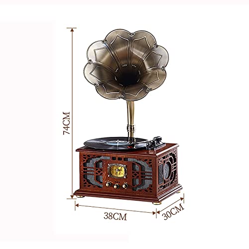 Tourne-Disque rétro, Tourne-Disque Gramophone, Gramophone phonographe Vintage avec Corne de cuivre, Tourne-Disque Vinyle… - Les Beatles, Paul McCartney, John Lennon, RIngo Starr, George Harrison Tourne-Disque rétro, Tourne-Disque Gramophone, Gramophone phonographe Vintage avec Corne de cuivre, Tourne-Disque Vinyle… – Image 3