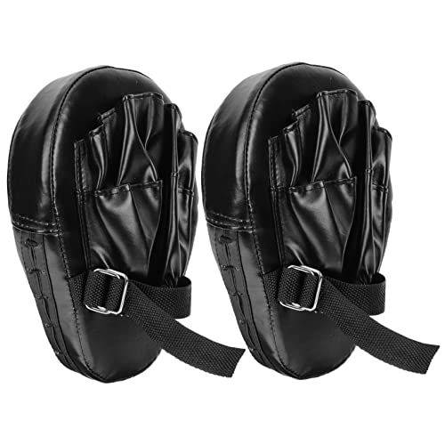 JOINPAYA 2Piezas Almohadillas para Entrenamiento De Thai Guantes De Curvados De PU Resistencia Agarre Cómodo para Marciales y Ejercicio