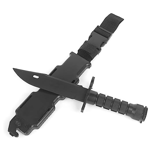 Galica Couteau d'Entrainement- Art martiaux- Airsoft- Cosplay - Plastique-Tactique- baïonnette- couteau en plastique- caoutchouc flexible -Training Knife