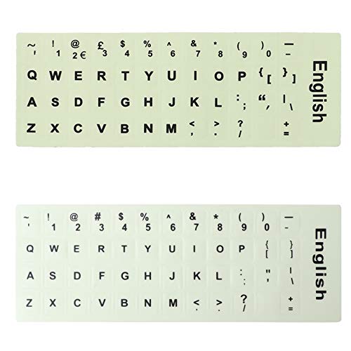 Pegatinas fluorescentes para teclado impermeables miniatura 3