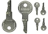 6Pcs Silver CH545 Keys Compatible with Truck Trailer RV Campers Car Hauler Tool Boxes Safety Cabinets Paddle Handle Lokes, RV Locks