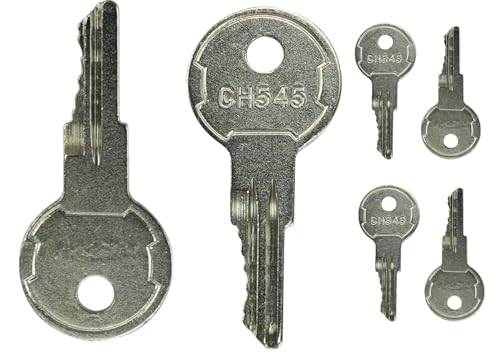 Image of 6Pcs Silver CH545 Keys Compatible with Truck Trailer RV Campers Car Hauler Tool Boxes Safety Cabinets Paddle Handle Lokes, RV Locks