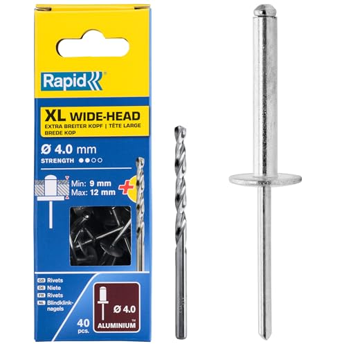 Rapid 5000662 Rivets XL Ø4 x 16mm