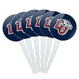 Liberty University Primary Logo Cupcake Picks Toppers Decoration Set of 6