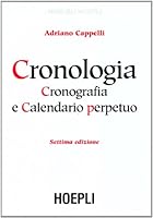Cronologia, cronografia e calendario perpetuo 8820325020 Book Cover
