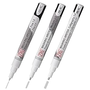 Kuretake Zig Masking Writer Stifte Set, 3-teilig