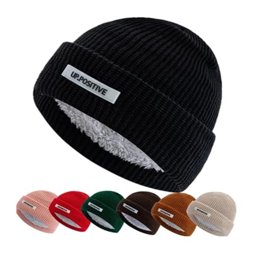 Gorros de invierno unisex contra el viento con forro de piel grueso 2