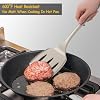 Silicone Spatula Set, 600°F Heat Resistant Silicone Spatula Turner Flipper for Cooking, Non Stick and Non Scratch Kitchen Utensils for Eggs & Pancakes, 4 Pack,Khaki #4