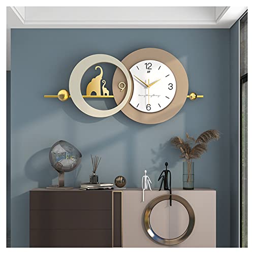 Horloge murale en fer forgé anti-bruit pour habiller un grand mur