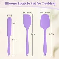 Rubber Spatula Food Grade, Silicone Heat Resistant Spatulas for Cooking — image 2