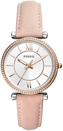 Fossil Carlie Women’s Watch with Stainless Steel Bracelet or Genuine Leather Band