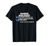 Marine Biologist Definition Funny Science Gift T-shirt