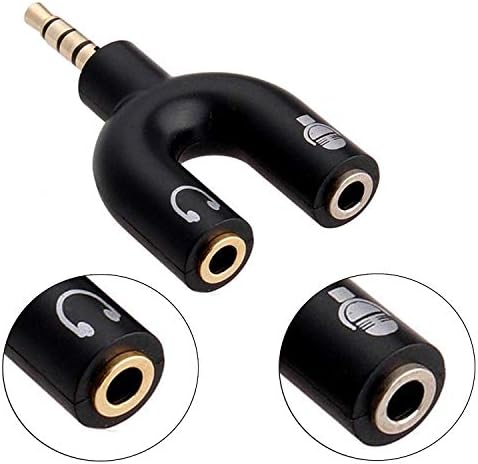 Fyugo™ 3.5mm Audio Jack to Headphone Microphone Splitter Converter