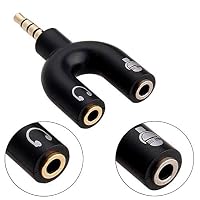 Fyugo™ (Multicolor) 3.5mm Audio Jack to Headphone Microphone Splitter