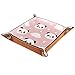 Produktbild ASDQWE rosa Panda-Wolke Schmucktablett aus Leder mit Schnappverschluss zur Aufbewahrung von Würfeln, Schmuck, Organizer für Männer, Schlüssel, Münzen, Reisen, PU-Leder, Rosa Panda Cloud, 20.5x20.5cm