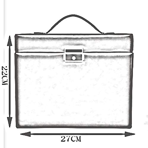 Preisvergleich Produktbild MU Haushalt Tragbare Aufbewahrungsbox Massivholz Schmuckschatulle Multifunktions / Schmuck Schmuck 27 * 22 cm Täglichen Bedarfs,C,27 * 22CM