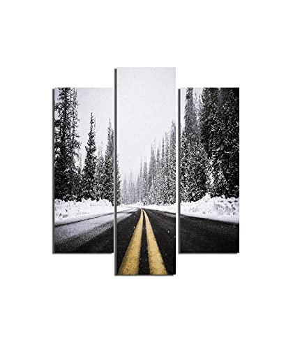 Tableau Hiver en MDF Homemania : Décoration Murale Premium Paysage