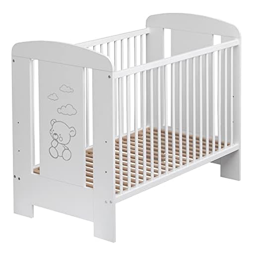 Best For Kids Gittersäng My Sweet Baby i 3 färger med eller utan 10 cm madrass av skum TÜV certifierad för barnsäng babysäng vit 4 delar 120 x 60 (vit utan madrass)