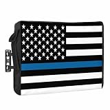 Thin Blue Outdoor TV Cover 30 to 32 Inch Line Flag American Police Flag Honoring Law Enforcement Officers...