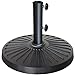 EliteShade Umbrella Base Stand Market Patio Outdoor Heavy Duty Umbrella Holder with Concave Radial Pattern,Black