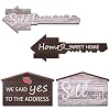 Yalikop 2 Pcs Real Estate Sold Sign Key House Shaped 16.7 Inch Real Estate