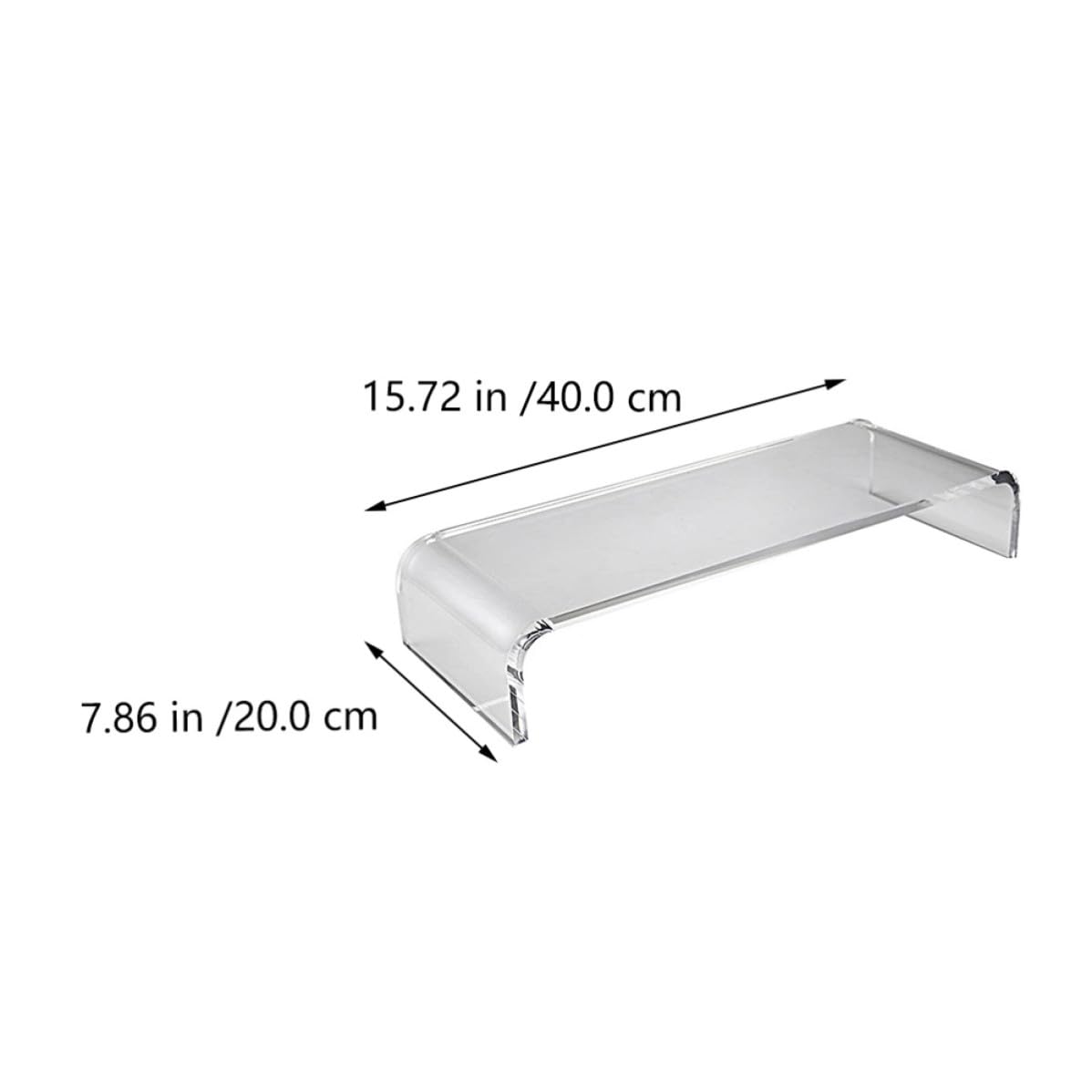 VALICLUD Acrílico Soporte Elevador Blanco para Monitor para Escritorio