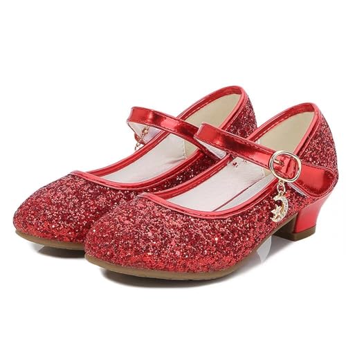 TN TANGNEST Girls Dress Shoes Low Heel Wedding Party Mary Jane Shoes Sparkly Princess Shoes2