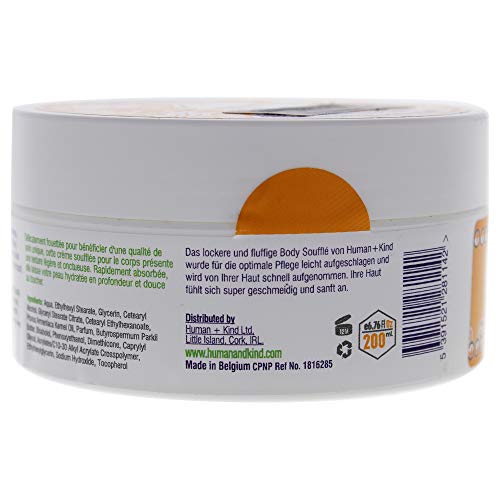 Human+Kind Body Souffle - Light, Fluffy Skin Conditioner For Hydrating And Smoothing Dry Skin - Natural, Vegan Formula With Shea Butter And Apricot Kernel Oil - Light, Fresh Fragrance - 6.76 Oz #TOP1