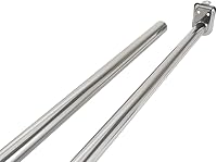 Design House 206052 Adjustable Closet Rod 40-72 Inch Polished Chrome Heavy Duty Steel for Closet Organization