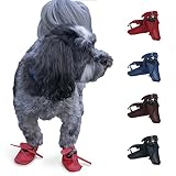 PupMocs Dog Moccasins (S) | Finest Premium Leather Pet Boots | Stunningly Stylish Chic Fashion Paw P