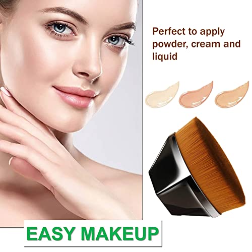 Dapin Makeup Brushes,Beautiful Taste Foundation Brush，Synthetic Soft Fiber Bristles Versatile Foundation Blending Brush For Liquids, Creams, Concealers #TOP2