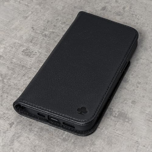Porter Riley - Leather Case for iPhone 11 (6.1"). Premium Genuine Leather Stand/Cover/Wallet/Flip Case with [Card Slots] [Horizontal Stand] [Durable Frame] (Pure Black) by Porter Riley - Image 6