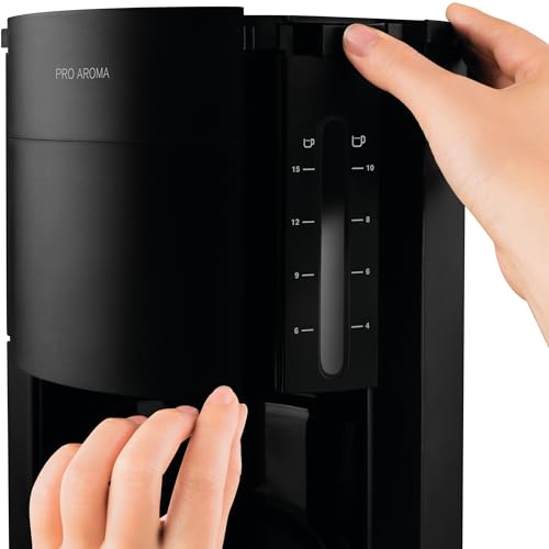 Cafetera de filtro Krups ProAroma negra independiente con jarra de vidrio 6