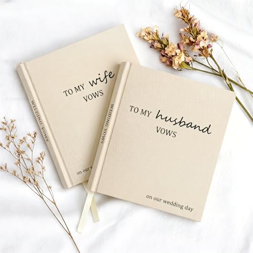 Livres de vœux de mariage AKONEGE de qualité supérieure pour discours de mariés