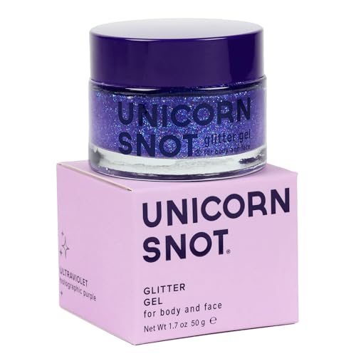 UNICORN SNOT Holographic Face Glitter & Body Glitter Gel | Hair Glitter, Vegan & Cruelty-Free...