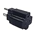 TEWOXIN NEMA 5-15P to NEMA 5-20R Power Adapter,15A-20A/125V,3-Prong Grounding Plug to Outlet Converter,for Server,Appliance,Power Tool