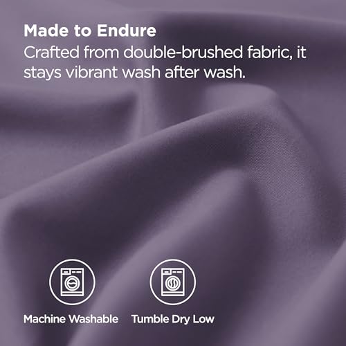 Image of Bedsure King Size Pillow Cases Set of 2 - Grayish Purple Brushed Microfiber Pillowcases 2 Pack, Super Soft Pillow Case Cover with Envelope Closure for Kids, Wrinkle, Fade Resistant, 20x36 Inches