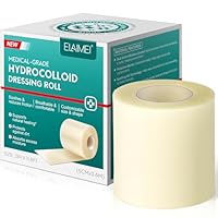 Hydrocolloid Roll for Wound Care | Cut-to-Size, Self-Adhesive Bandage Tape | Sterile, Flexible, Waterproof & Ultra Absorbent | First Aid Kit Essential | 2in x 11.8ft