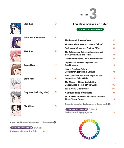 Anime & Manga Digital Coloring Guide: Choose the Colors That Bring Your Drawings to Life! (with Over