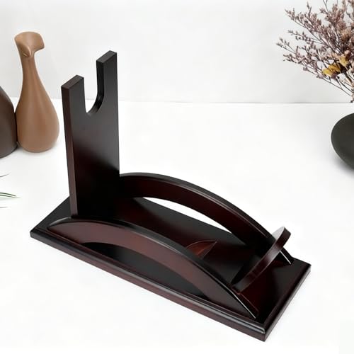 Soporte para botellas de vino de madera 30 x 8 x 20.5 cm miniatura 3