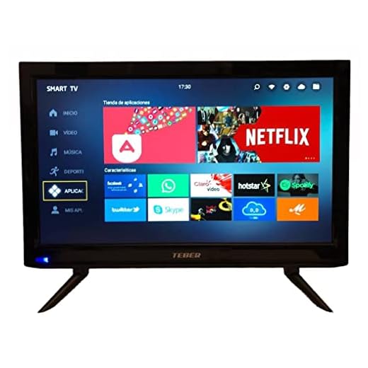 Televisor Smart TV de 22 Pulgadas (53 cm). con Adaptador de 12v y 230v. Android. Full HD. DVB-S2/C/T2/T. para autocaravanas, Campers, caravanas, Barcos. (22 Pulgadas)